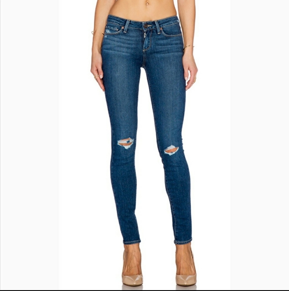 Paige verdugo ultra skinny distressed‎ jeans size 25
